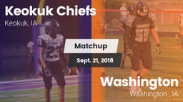 Matchup: Keokuk Chiefs vs. Washington  2018