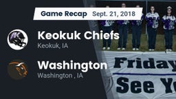 Recap: Keokuk Chiefs vs. Washington  2018