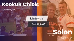 Matchup: Keokuk Chiefs vs. Solon  2018