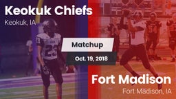 Matchup: Keokuk Chiefs vs. Fort Madison  2018