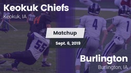 Matchup: Keokuk Chiefs vs. Burlington  2019