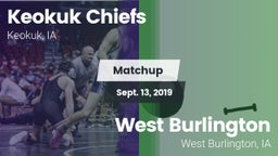 Matchup: Keokuk Chiefs vs. West Burlington  2019