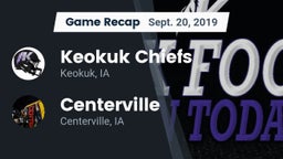 Recap: Keokuk Chiefs vs. Centerville  2019