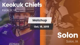 Matchup: Keokuk Chiefs vs. Solon  2019