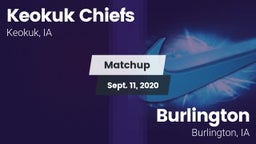 Matchup: Keokuk Chiefs vs. Burlington  2020