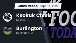 Recap: Keokuk Chiefs vs. Burlington  2020