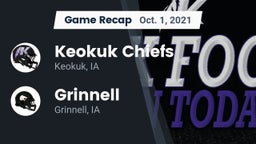 Recap: Keokuk Chiefs vs. Grinnell  2021