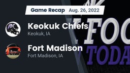 Recap: Keokuk Chiefs vs. Fort Madison  2022