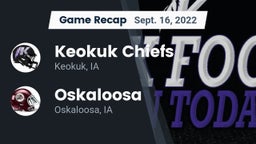 Recap: Keokuk Chiefs vs. Oskaloosa  2022