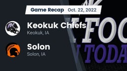 Recap: Keokuk Chiefs vs. Solon  2022