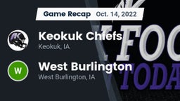 Recap: Keokuk Chiefs vs. West Burlington  2022