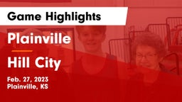 Plainville  vs Hill City  Game Highlights - Feb. 27, 2023