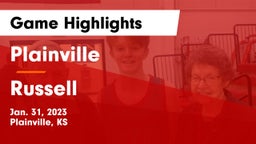 Plainville  vs Russell  Game Highlights - Jan. 31, 2023