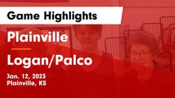 Plainville  vs Logan/Palco Game Highlights - Jan. 12, 2023