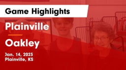 Plainville  vs Oakley   Game Highlights - Jan. 14, 2023