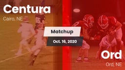 Matchup: Centura  vs. Ord  2020