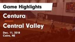 Centura  vs Central Valley Game Highlights - Dec. 11, 2018