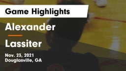 Alexander  vs Lassiter  Game Highlights - Nov. 23, 2021