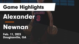 Alexander  vs Newnan  Game Highlights - Feb. 11, 2023