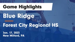 Blue Ridge  vs Forest City Regional HS Game Highlights - Jan. 17, 2023