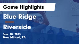 Blue Ridge  vs Riverside  Game Highlights - Jan. 20, 2023