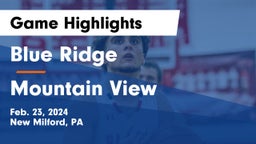 Blue Ridge  vs Mountain View  Game Highlights - Feb. 23, 2024
