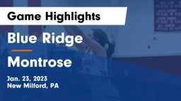 Blue Ridge  vs Montrose  Game Highlights - Jan. 23, 2023