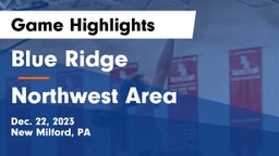 Blue Ridge  vs Northwest Area Game Highlights - Dec. 22, 2023