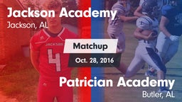 Matchup: Jackson Academy vs. Patrician Academy  2016