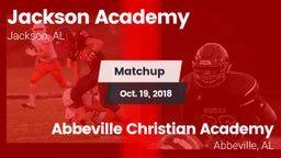 Matchup: Jackson Academy vs. Abbeville Christian Academy  2018
