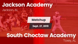 Matchup: Jackson Academy vs. South Choctaw Academy  2019