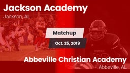 Matchup: Jackson Academy vs. Abbeville Christian Academy  2019