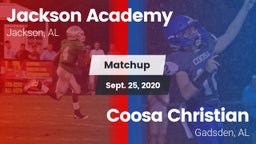 Matchup: Jackson Academy vs. Coosa Christian  2020