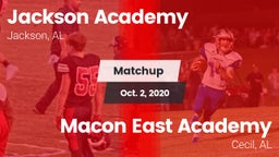 Matchup: Jackson Academy vs. Macon East Academy  2020