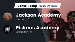 Recap: Jackson Academy  vs. Pickens Academy  2023