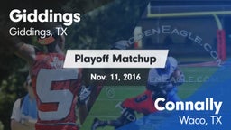 Matchup: Giddings  vs. Connally  2016