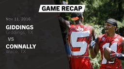 Recap: Giddings  vs. Connally  2016