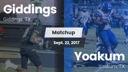 Matchup: Giddings  vs. Yoakum  2017