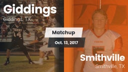 Matchup: Giddings  vs. Smithville  2017