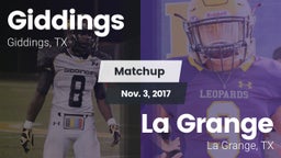 Matchup: Giddings  vs. La Grange  2017
