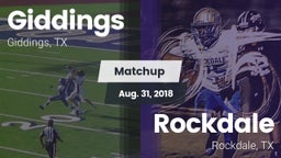 Matchup: Giddings  vs. Rockdale  2018