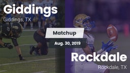 Matchup: Giddings  vs. Rockdale  2019