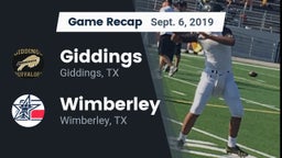 Recap: Giddings  vs. Wimberley  2019