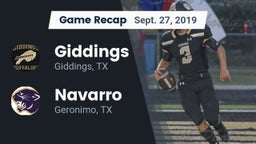 Recap: Giddings  vs. Navarro  2019