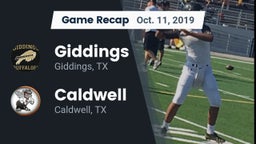 Recap: Giddings  vs. Caldwell  2019