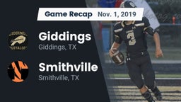 Recap: Giddings  vs. Smithville  2019