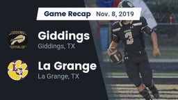 Recap: Giddings  vs. La Grange  2019
