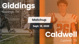 Matchup: Giddings  vs. Caldwell  2020