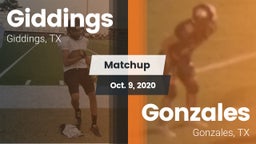 Matchup: Giddings  vs. Gonzales  2020