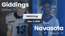 Matchup: Giddings  vs. Navasota  2020